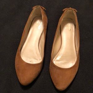 Mix6 brown suede flats